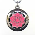 Aromatherapy Chakra Pendant Chakra 7, Crown - Sterling Silver, Pink