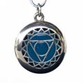 Aromatherapy Chakra Pendant Chakra 5, Throat - Sterling Silver, Blue