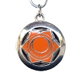 Aromatherapy Chakra Pendant Chakra 2, Sacral Sterling Silver, Orange