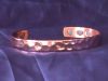 Copper free energy purple plate magnetic bracelet